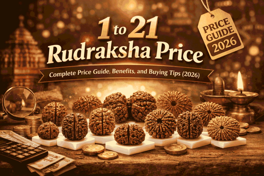 1 to 21 mukhi rudraksha price
