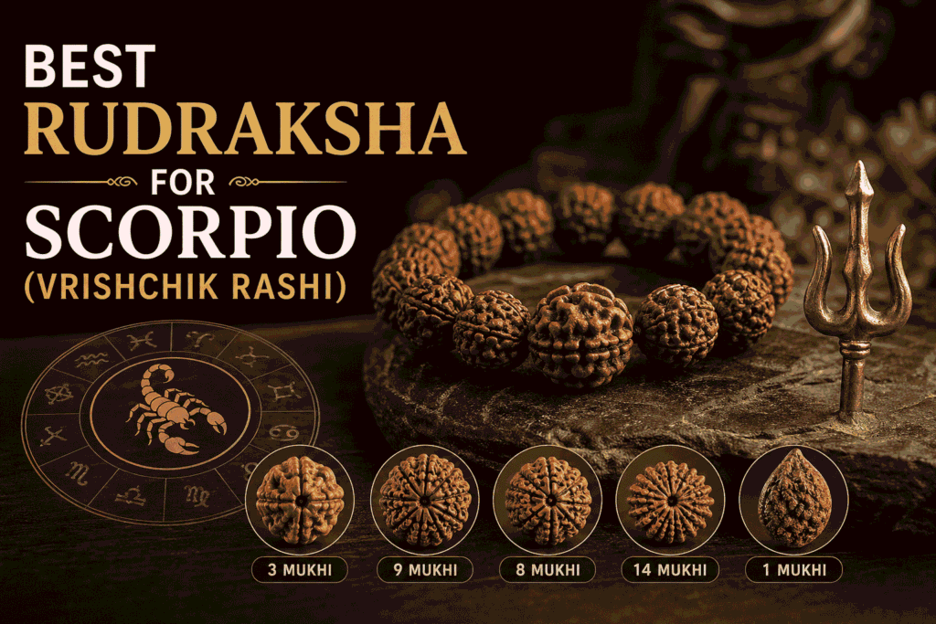 Best Rudraksha for Scorpio (Vrishchik Rashi)
