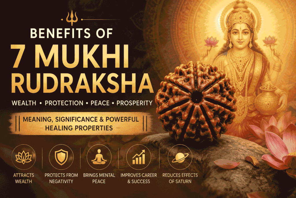 Benefits of 7 Mukhi Rudraksha