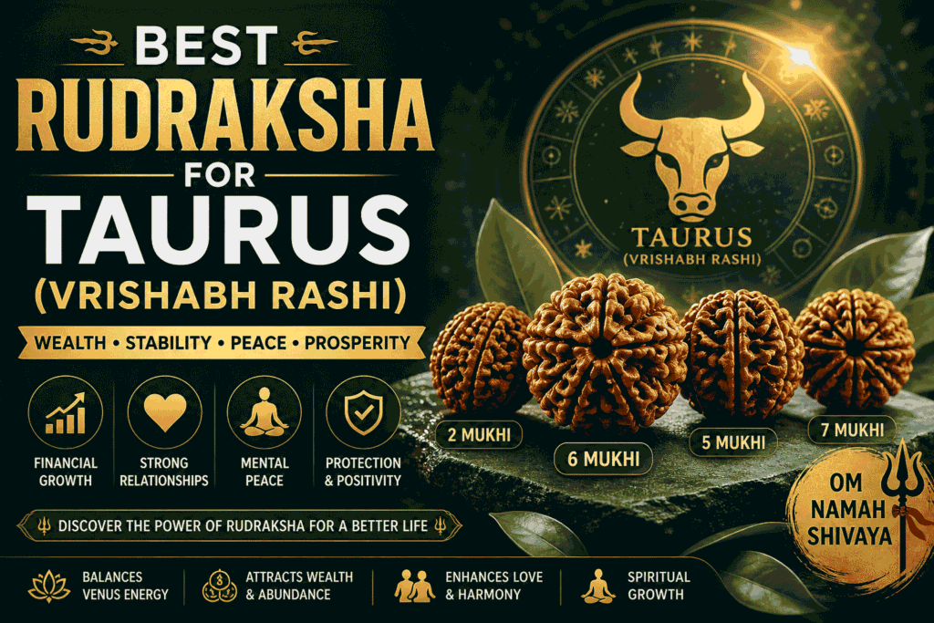 Best Rudraksha for Taurus (Vrishabh Rashi)