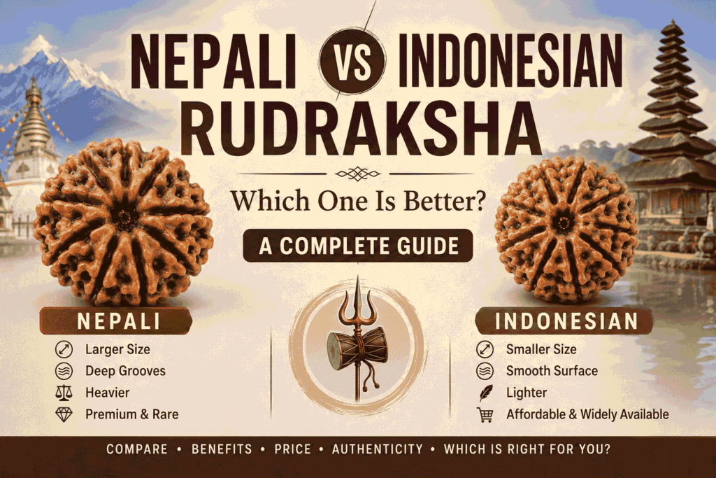 Nepali vs Indonesian Rudraksha